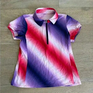 Kinona Prettier Than A Polo Shortsleeve Golf Top - Ombre Medium